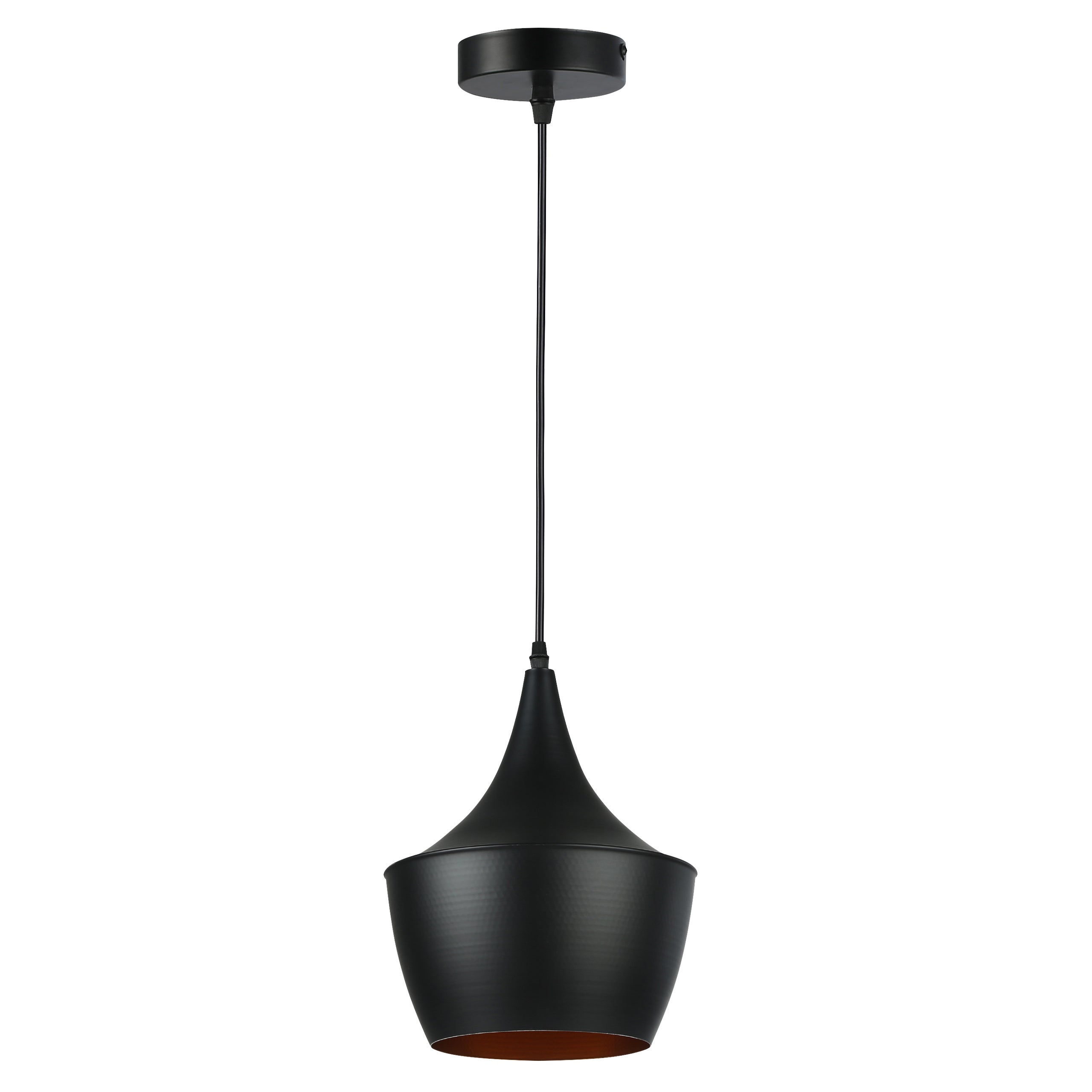 Lampa wisząca sufitowa Karo E27 100 cm IP20 oprawa czarna złota MasterLED