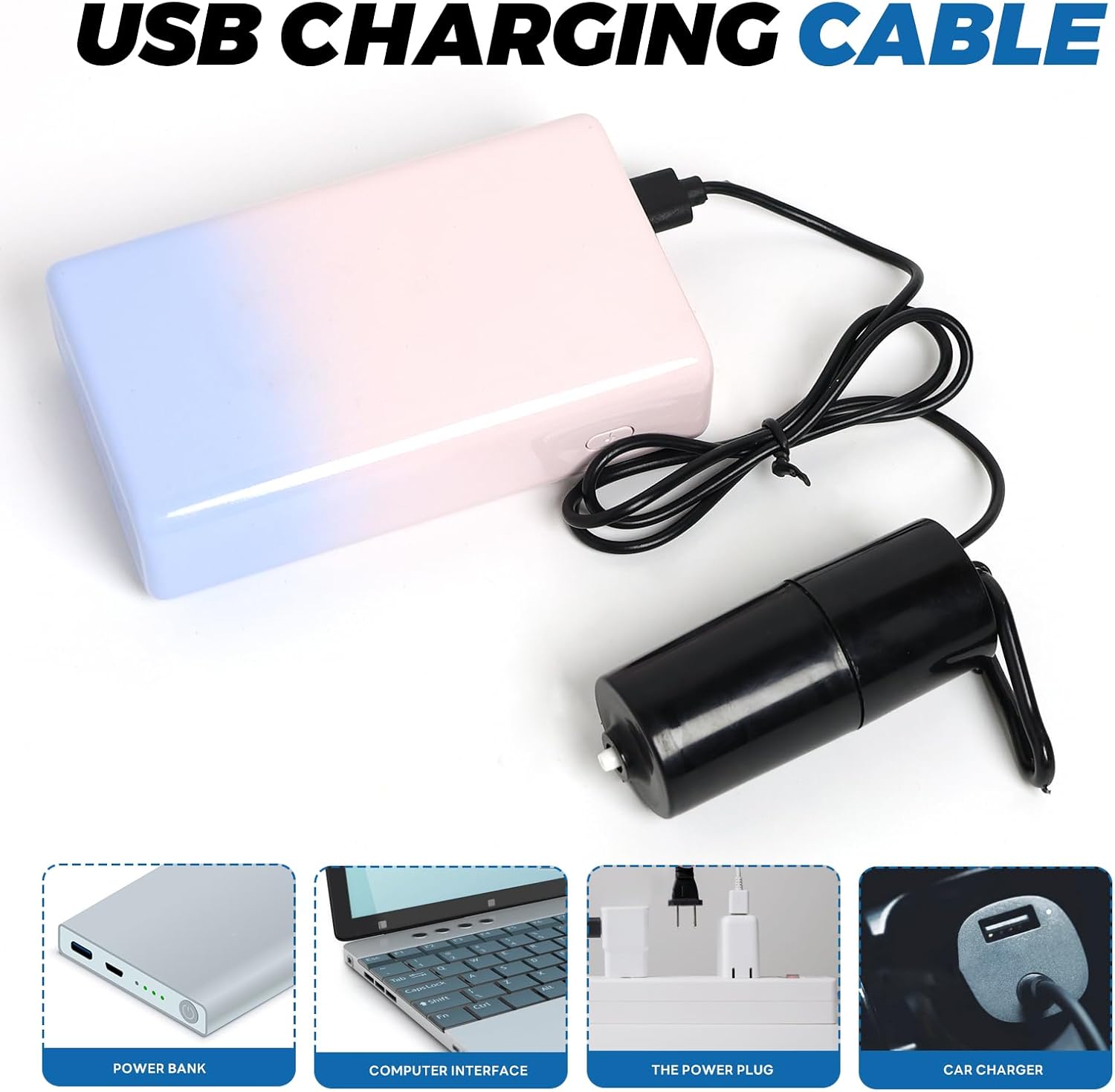 Pompe à Air USB Pour Aquarium - Aérateur Silencieux Puissant 2L/min | Batterie 2600mAh Rechargeable | Pour Bassin, Hydroponie, étang - 2