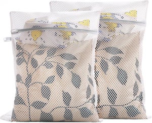 3 Pezzi Sacchetti per Lavatrice, Sacchetti a Rete Lavaggio Vestito Borsa Lavanderia con Fermacorda per Vestiti Vestiti per Bambini Biancheria Intima (30 * 40cm, 40 * 50cm, 50 * 60cm