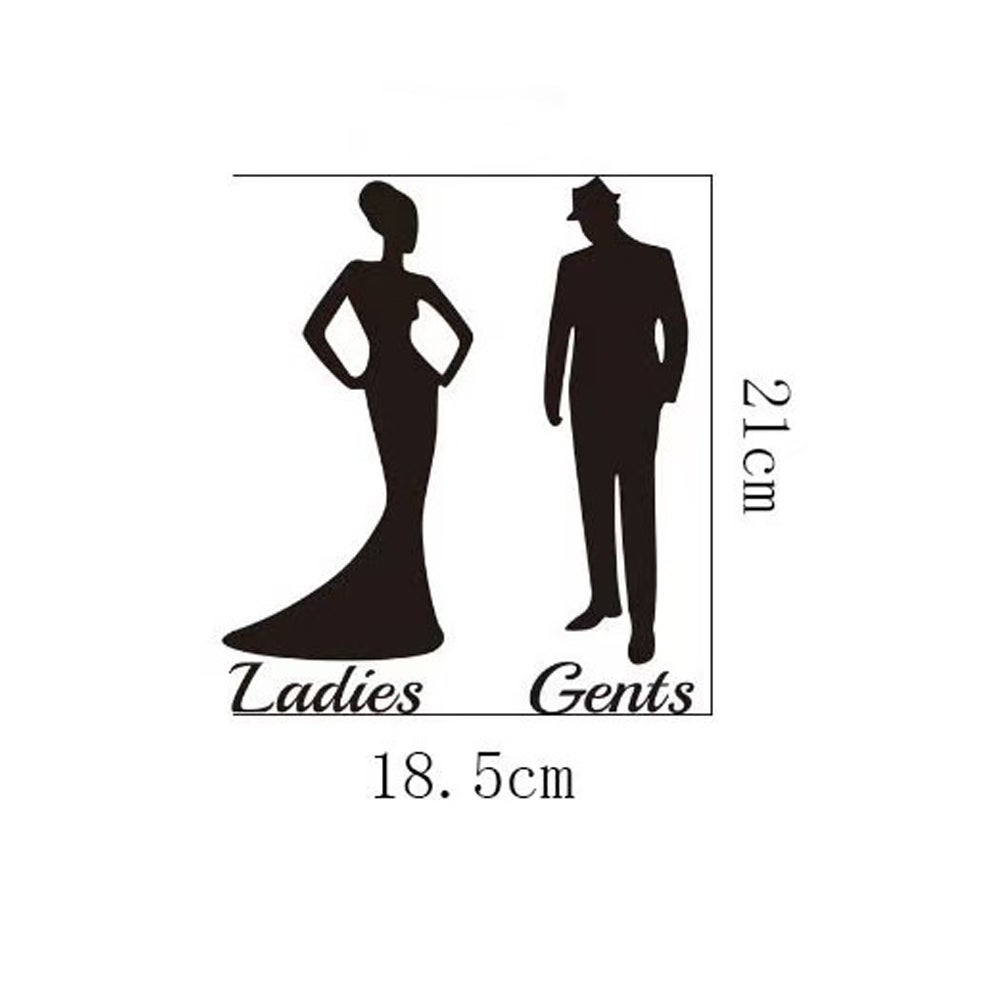 Adesivo Porta Indicazione Toilette Uomo E Donna - Foto 12