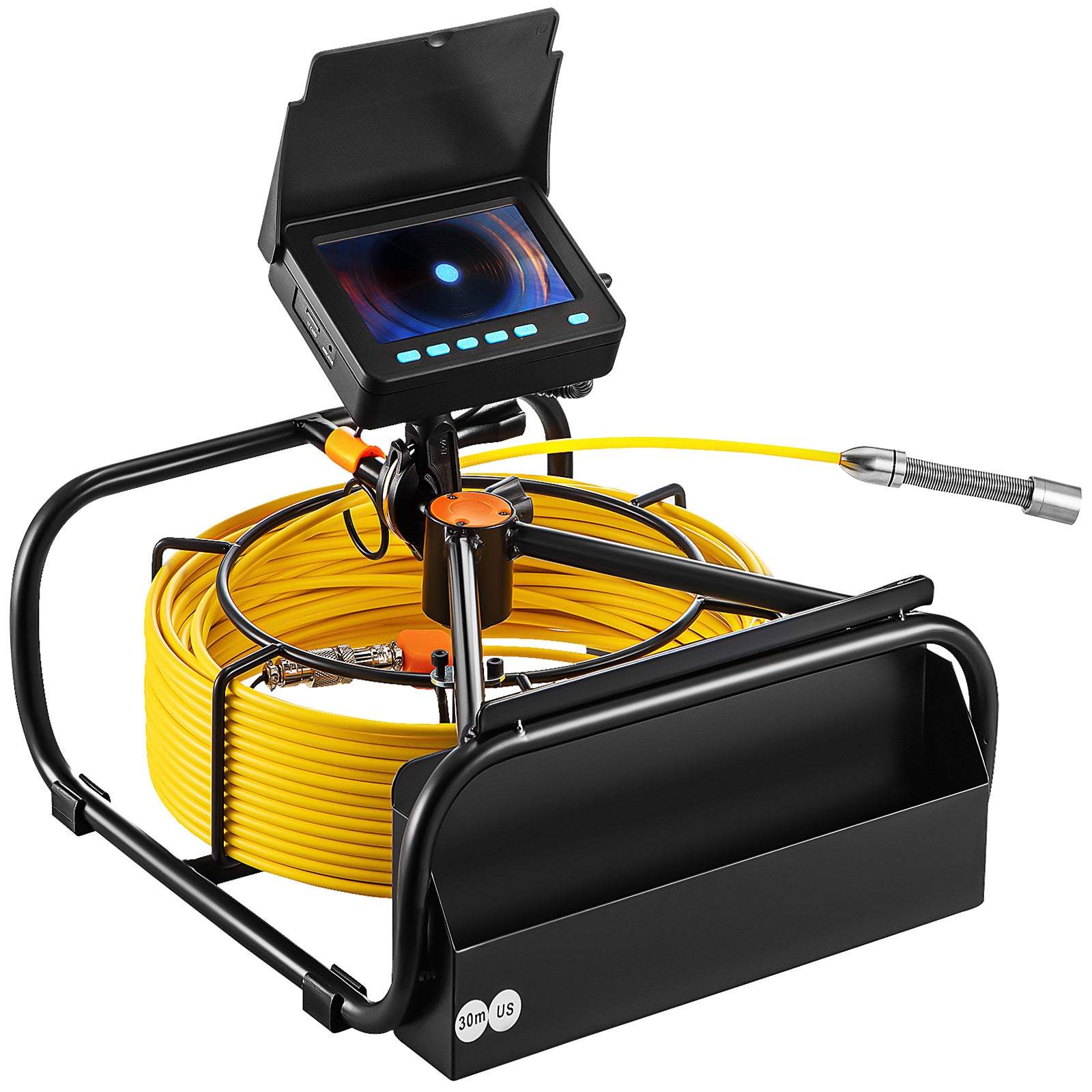 Telecamera di Ispezione VEVOR 30 m,Endoscopio 4,3'' con 6 Luci LED Regolabili,Scheda SD 16 GB,Zoom 3X,Video,Impermeabile IP68,Tubature,Casa - 9