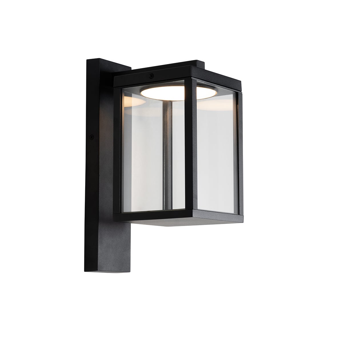 Qazqa nowoczesny latarnia zewnętrzna do ogród - Ferdinand - czarny, led zintegrowana 13w zestawie, Integrated led, 33cm, IP54
