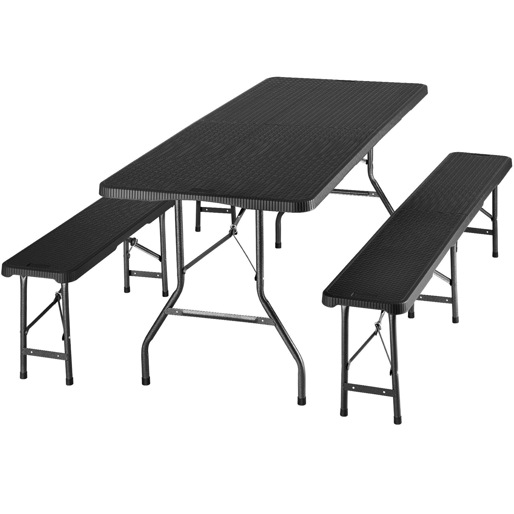 Tectake  Juego De Mesa Y Bancos De Camping Plegable , Leroy Merlin