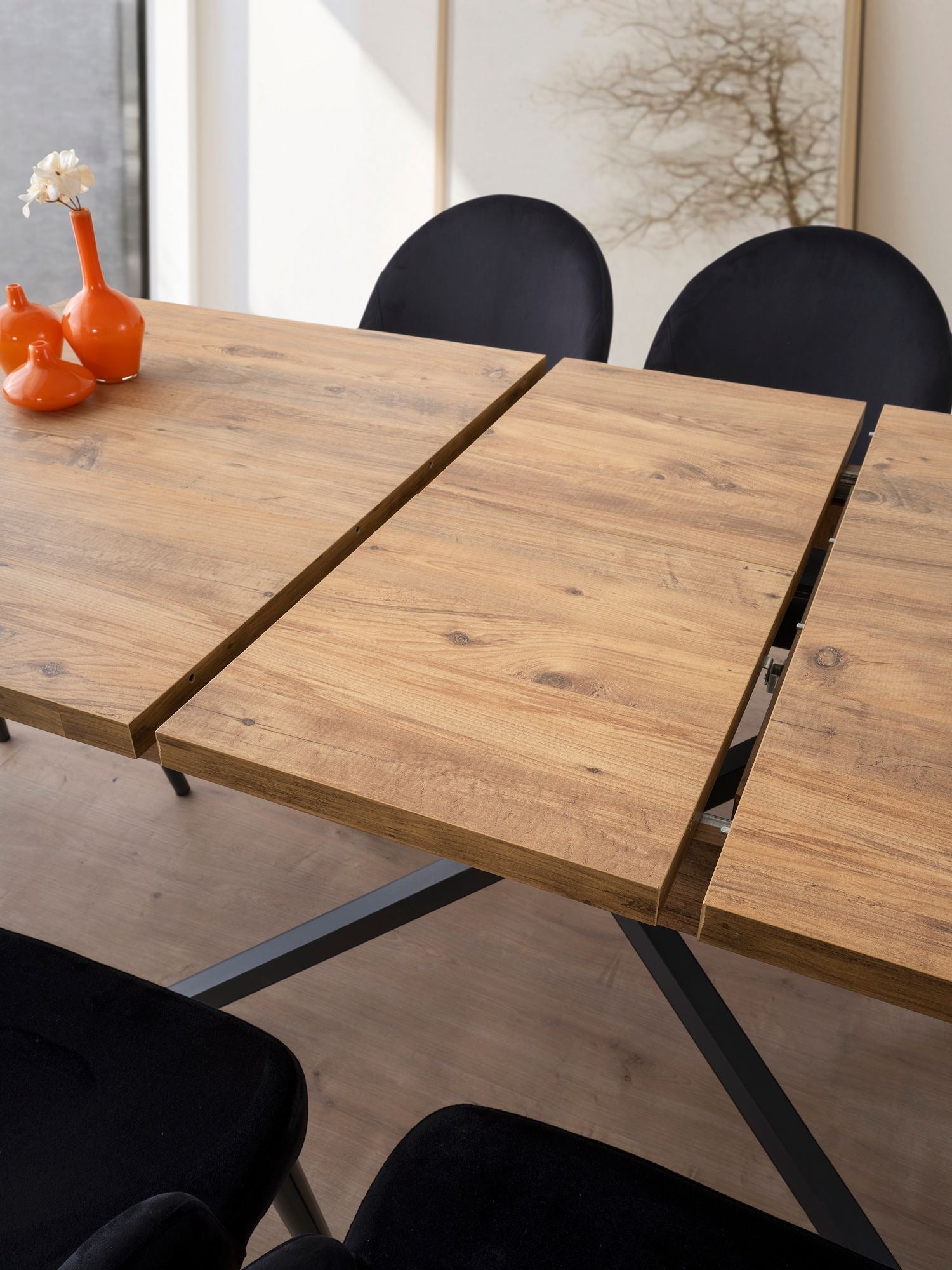 Menzzo  Mesa De Comedor Extensible Falcon Marrón , Leroy Merlin