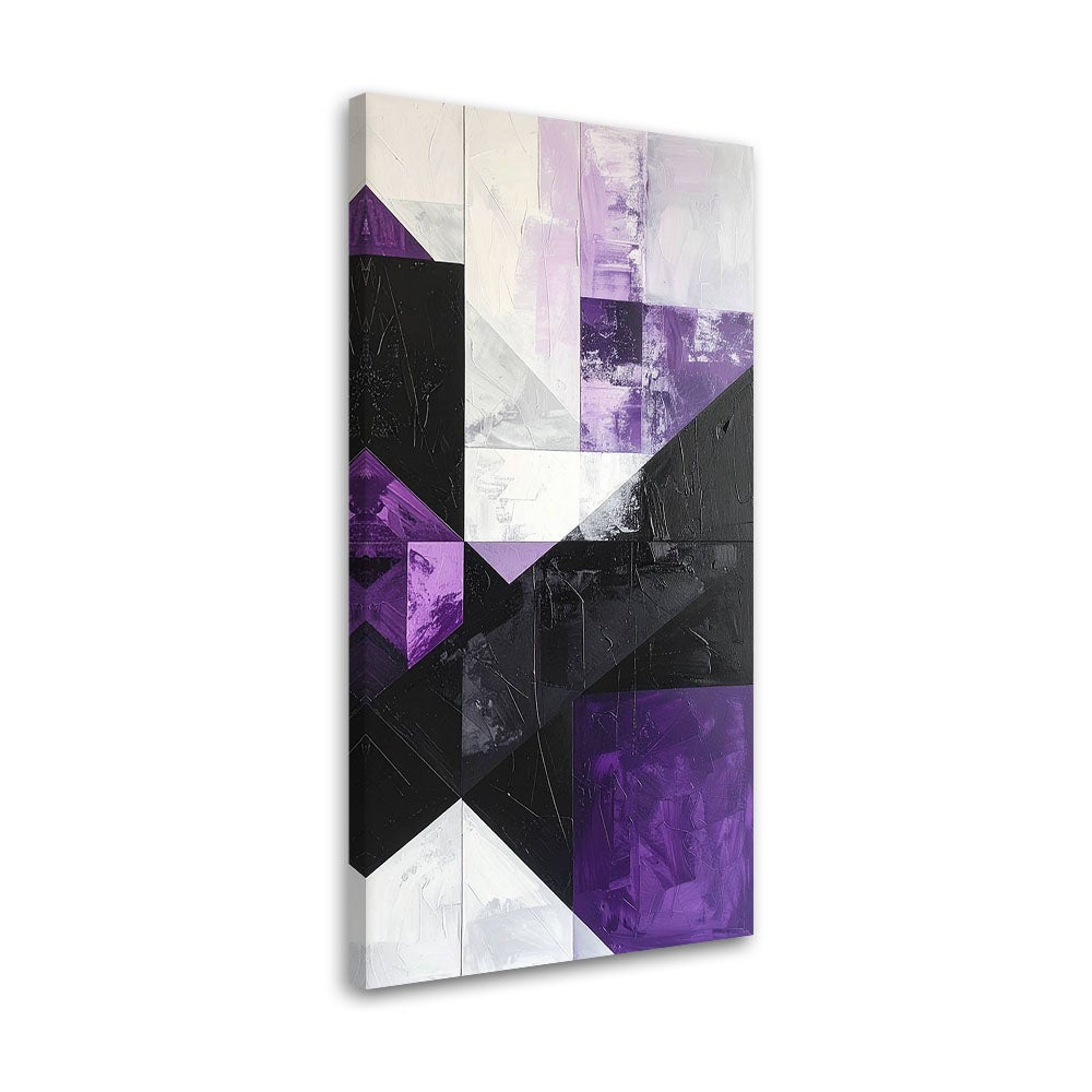 Obraz do salonu sypialni kuchni biura, Geometryczne kształty fioletowy 40x80