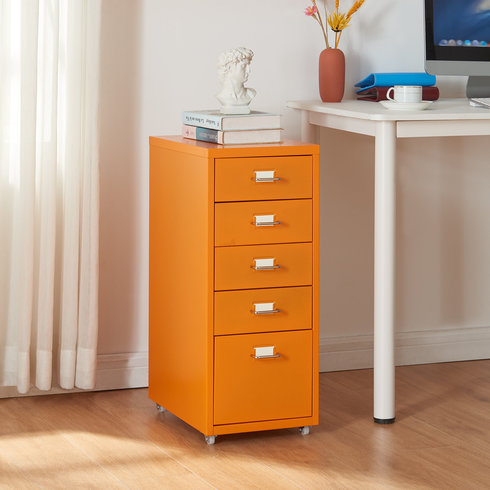 caisson-de-bureau-k-kar-roulettes-avec-5-tiroirs-69-x-28-x-41-cm