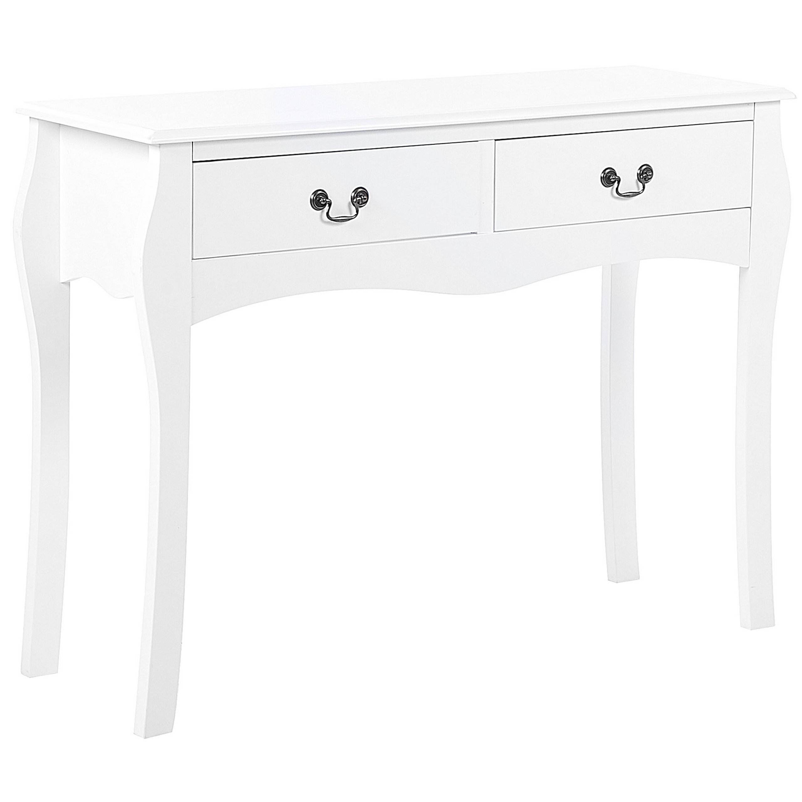 Console D'appoint Palazzo INT, Style Chinois, Blanche, 2 Portes 6 Tiroirs, 94cm