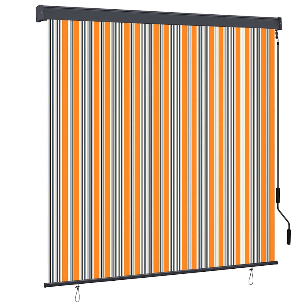 Roleta Żółty i Niebieski 180 x 250 cm Materiał i Aluminium vidaXL