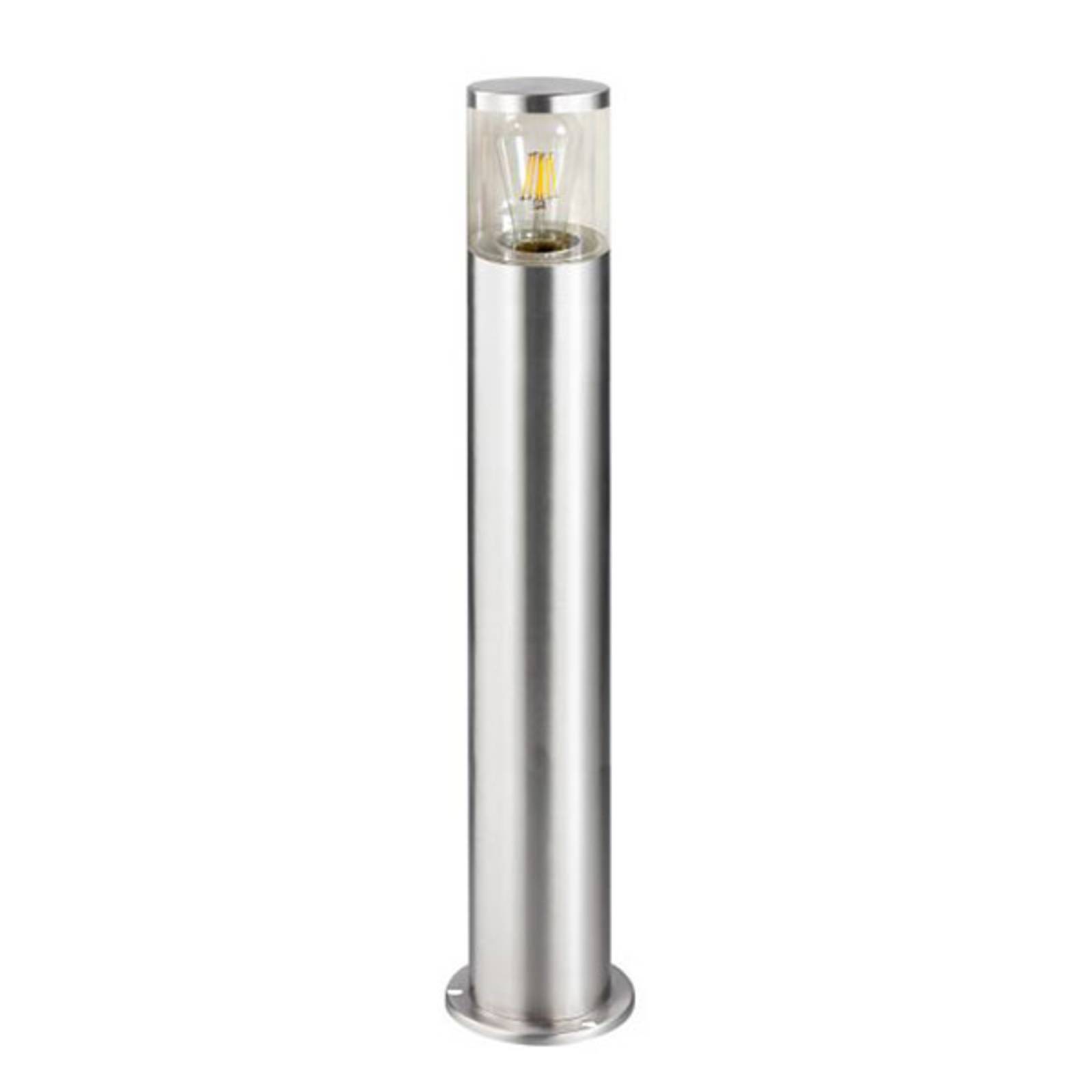 Lindby lámpara sobremuro hanneli de acero inoxidable, redonda, iluminación de senderos, baliza, iluminación de senderos, farola