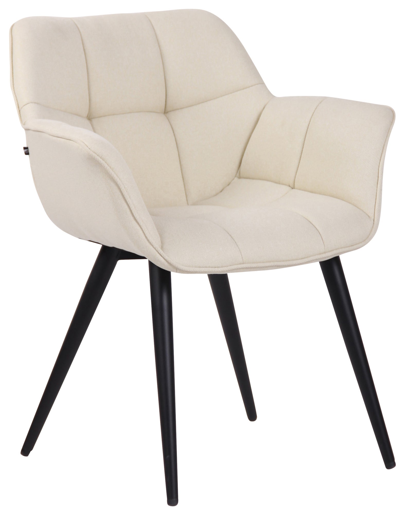 Chaise Salle à Manger Suez - Tissu Elégant Avec Accoudoirs (Neuf)