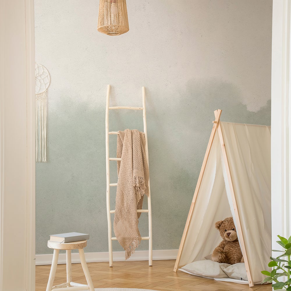 Mural vinílico autoadhesivo,texturizado, impermeable y con tintas ecológicas. smoke dream green 321x260