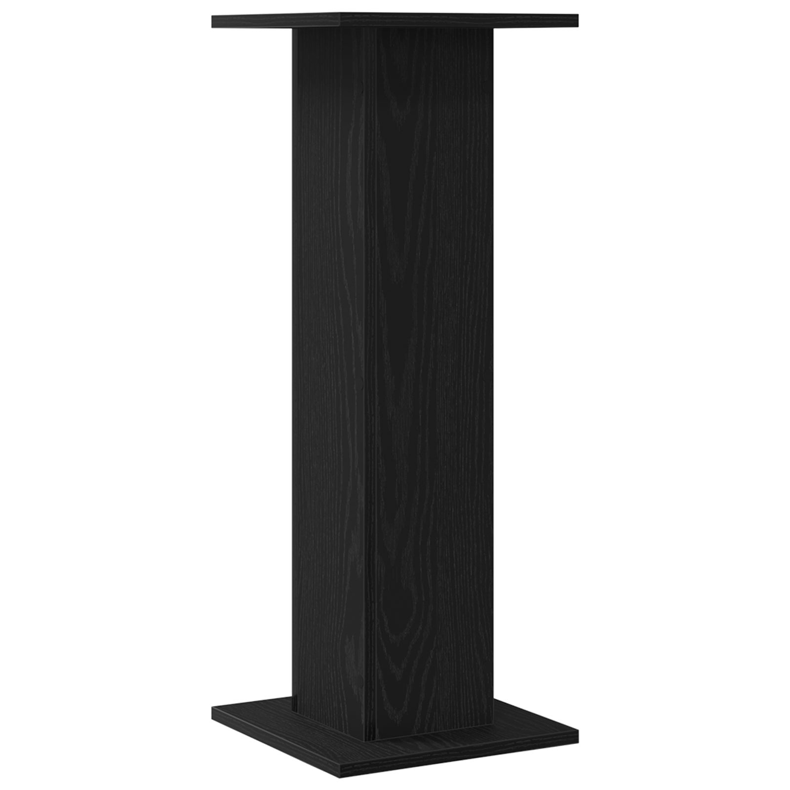 Vidaxl Soportes Para Altavoces 2 Pcs Roble 30 X 30 X 80 Cm Negro , Leroy Merlin