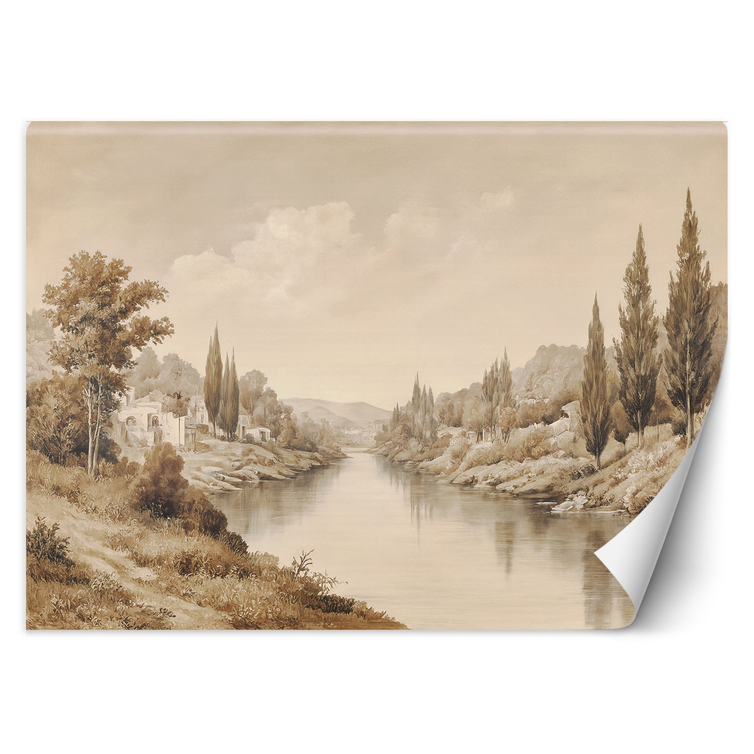 Fototapeta, Sepia Krajobraz Natura 400x280