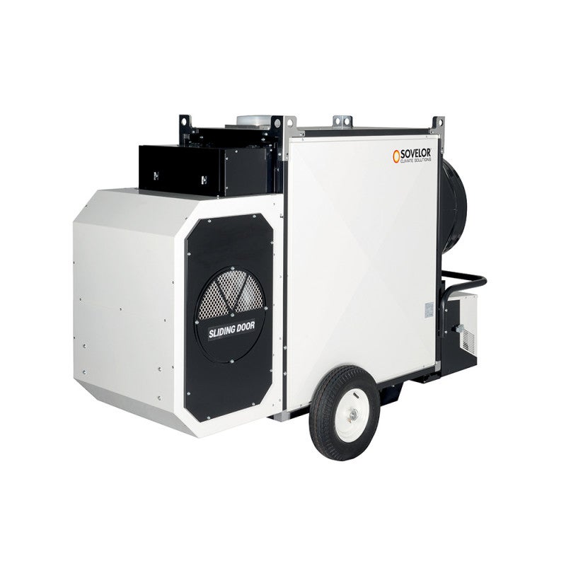 Chauffage à air pulsé mobile TITAN155 avec brûleur fuel 144,7kW 14m3/h combustion indirecte Sovelor - 2