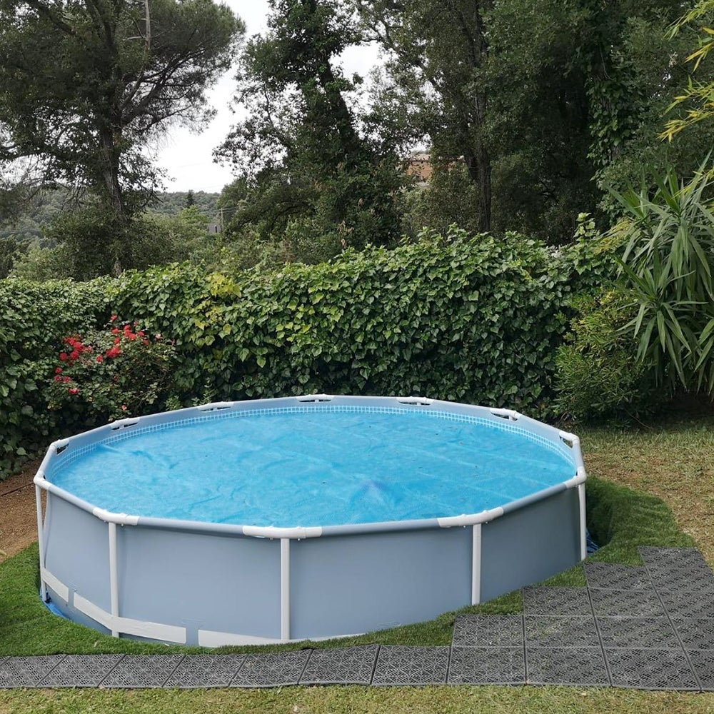 Loseta Gris Forja de polipropileno ventilada 30x30x1,5cm - Para suelos de piscinas, terrazas, tarima flotante, césped artificial, perreras - 5