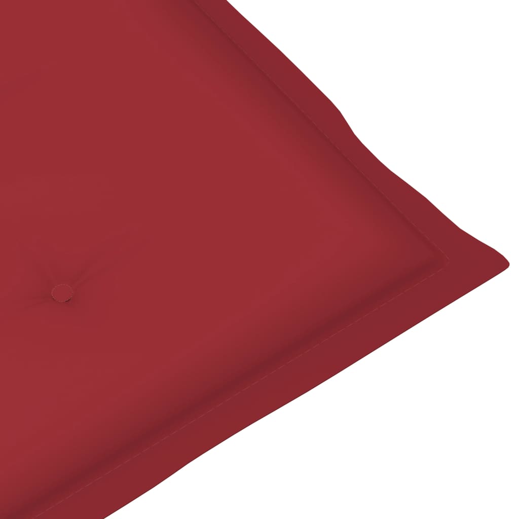 Chaise de jardin avec coussin Maison Exclusive en bois Rouge - 9