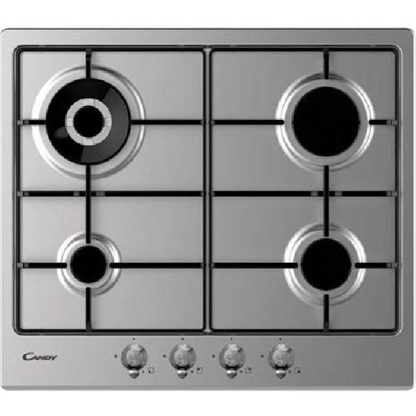 Candy Placa De Gas Empotrada Classic Chw6br4wtx De 4 Quemadores En Acero Inoxidable Acero Inoxidable, Leroy Merlin