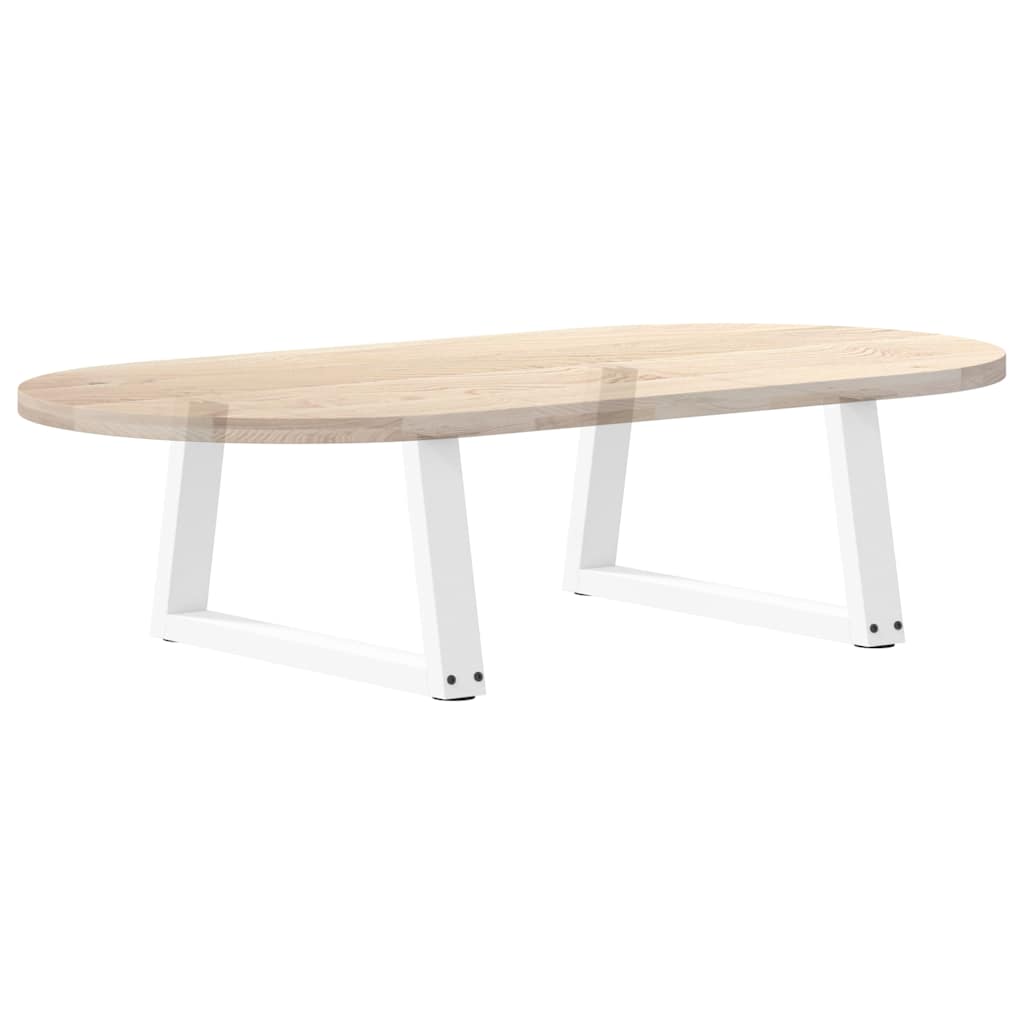 Pernas para mesa de jantar formato V 2 peças brancas 70x(30-31,3) cm - COMFORTXL - 8