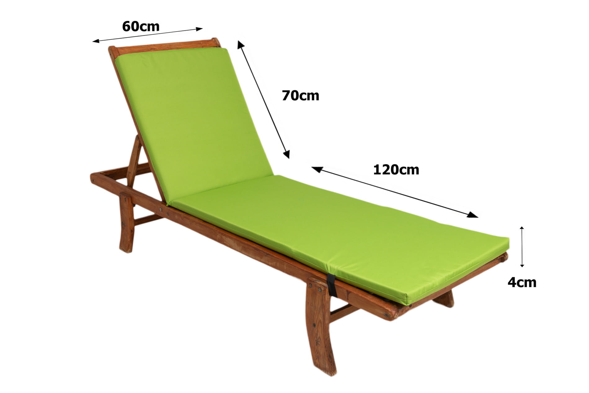 Cuscino per sedia a sdraio da patio pollici cuscini per sedia sdraio con stampa floreale con lacci rivestimento superiore schienale alto antiscivolo | Leroy Merlin
