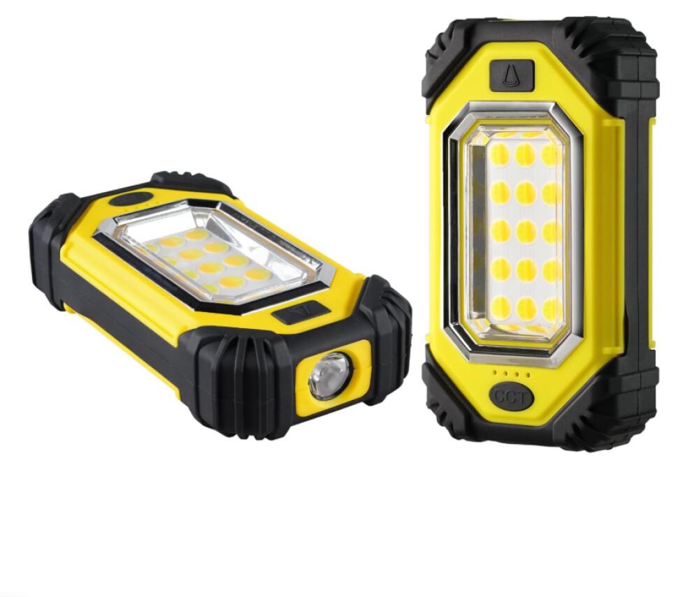 Reflektor budowlany, akumulatorowy reflektor LED 8000 mAh, 1000 lm, reflektor budowlany z magnesami i hakiem, 6 trybów, przenośna lampa robocza d