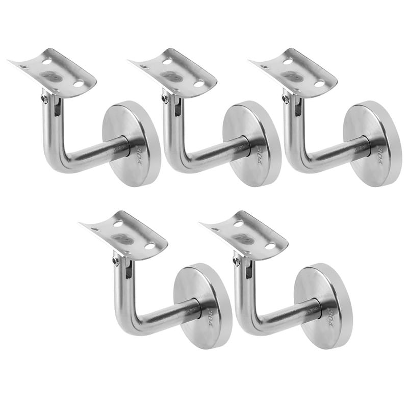 WHAMVOX Staffa Per Corrimano Da 5 Pezzi Staffa Da Parete In Acciaio Inossidabile Per Ringhiere Per Scale E Facile Da Installare