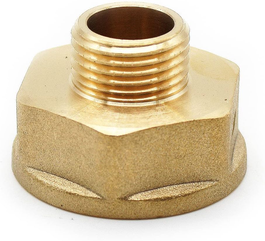 Nypel 20/27-26/34 | Adapter 3/4" 1 MF | Akcesoria hydrauliczne | Mosiądz | Złączka redukcyjna do rury obiegowej ogrzewania, węża prysznicowego, M