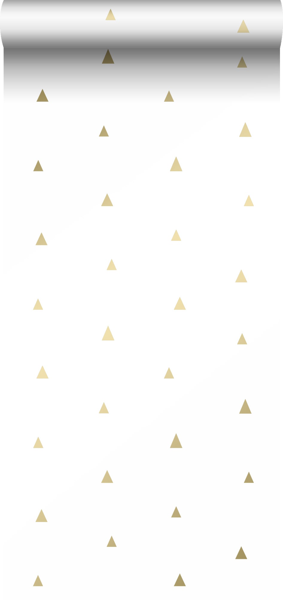 Tapeta trójkąty graficzne białymIzłotym - 53 cm x 10.05 m - ORIGIN