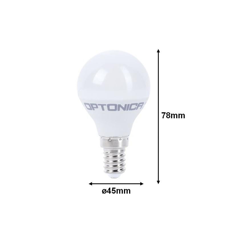 Ampoule LED E14 Globe G45 5W - Blanc Chaud Variable, 400-799 Lumens, Neuve