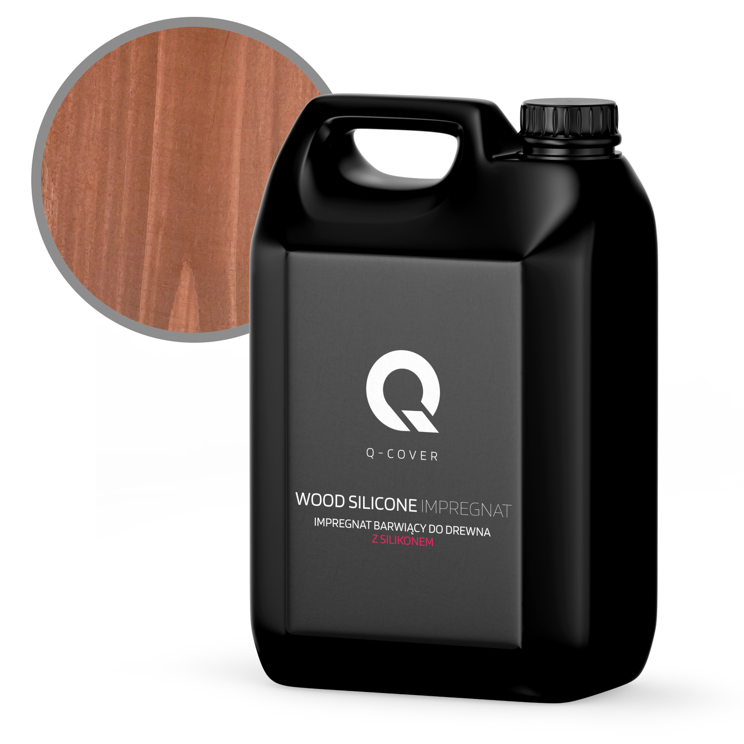 Impregnat Barwiący do Drewna z Silikonem 2w1 Q-Cover Orzech 5L