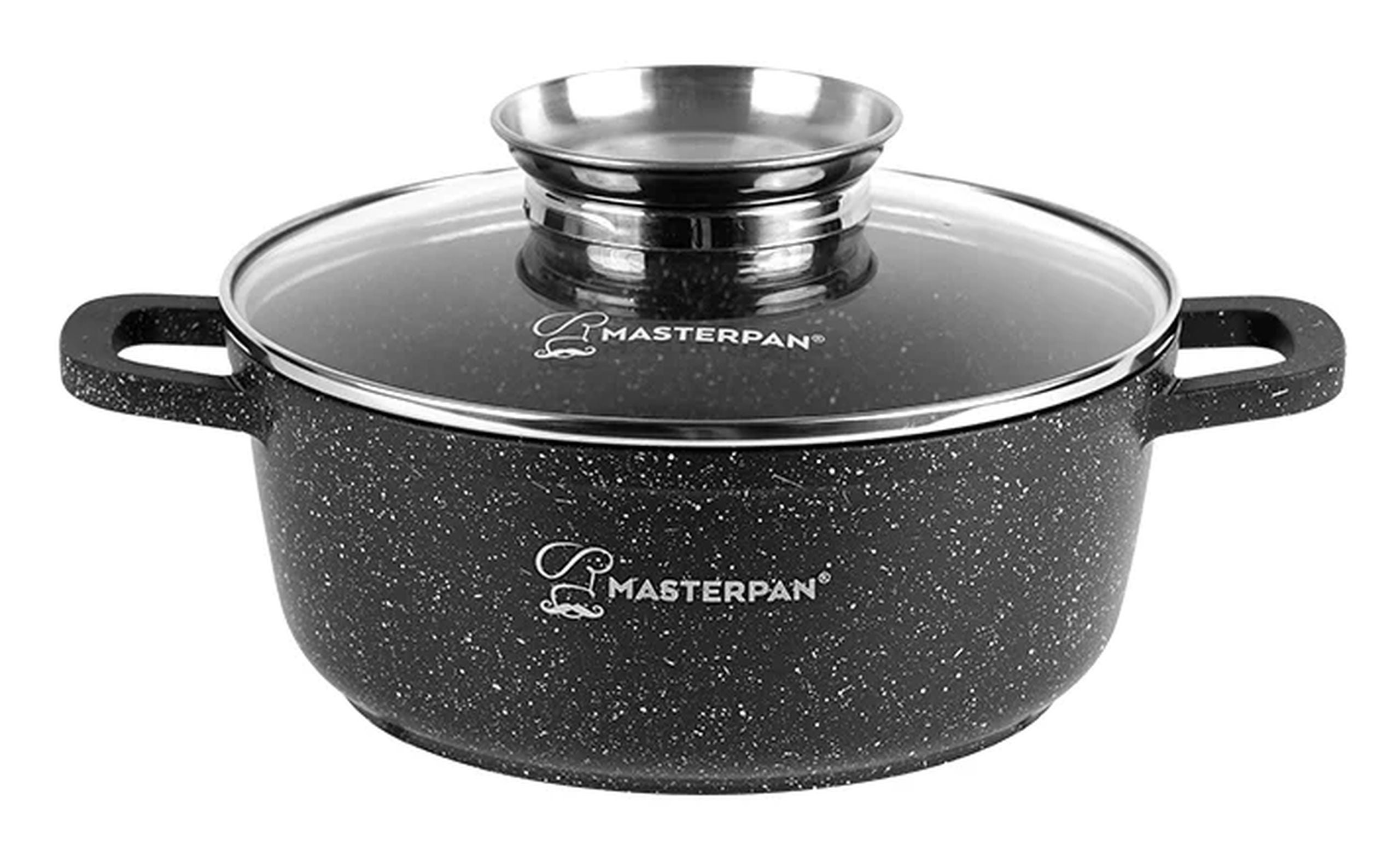 Garnek Marmurkowy 5.5 L Z Pokrywką 26 cm System Aroma Na Indukcję Gaz Masterpan