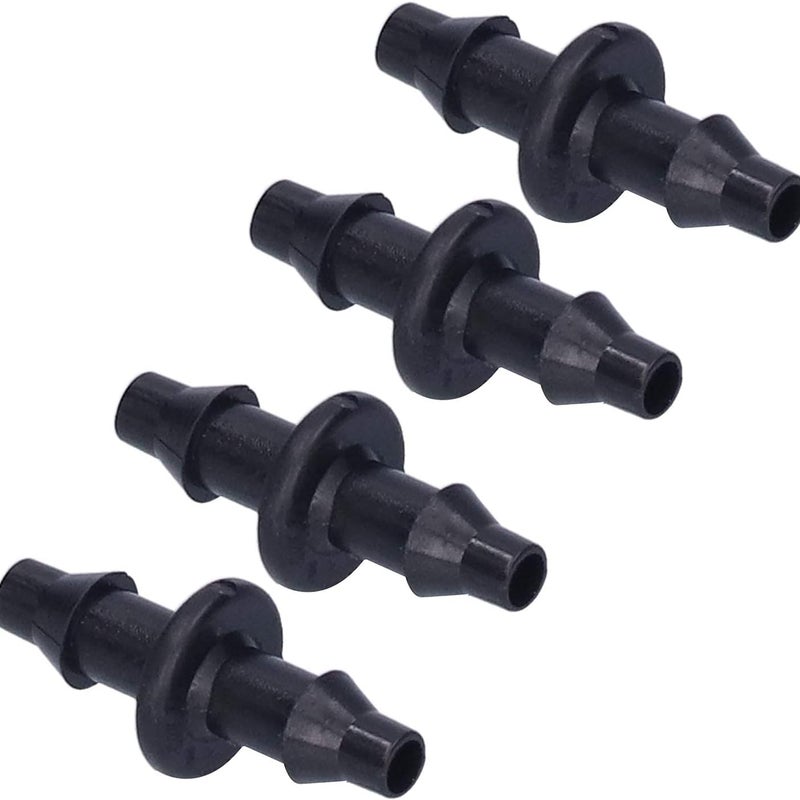 100 szt. 4/7 mm złącza kolczaste do węży do nawadniania kropelkowego, 2-drożne, 1/4'' do węży ogrodowych