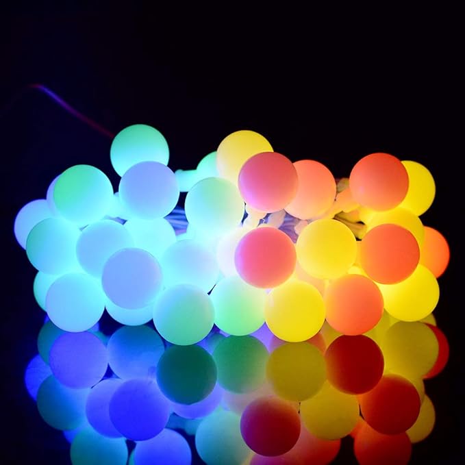 Guirlande lumineuse solaire d'extérieur 50 LED 6,9 m Guirlande lumineuse décorative à LED IP44 étanche 8 modes - 2