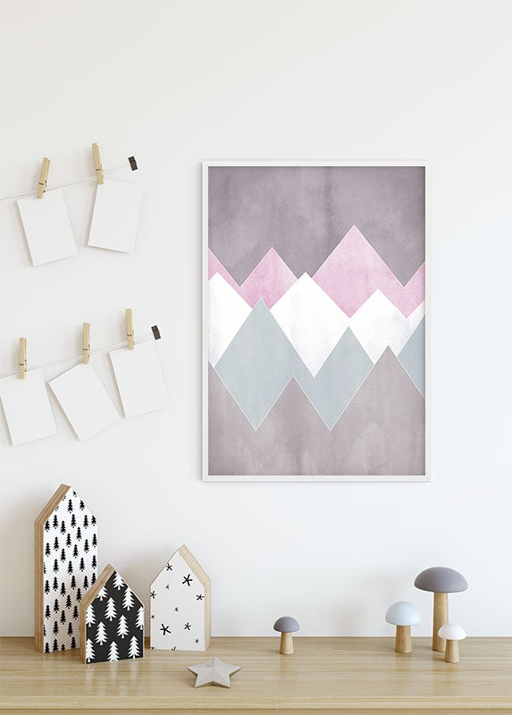 Poster d'art de Komar - Sunrise Mountain Gentle - Taille: 30 x 40 cm - 6