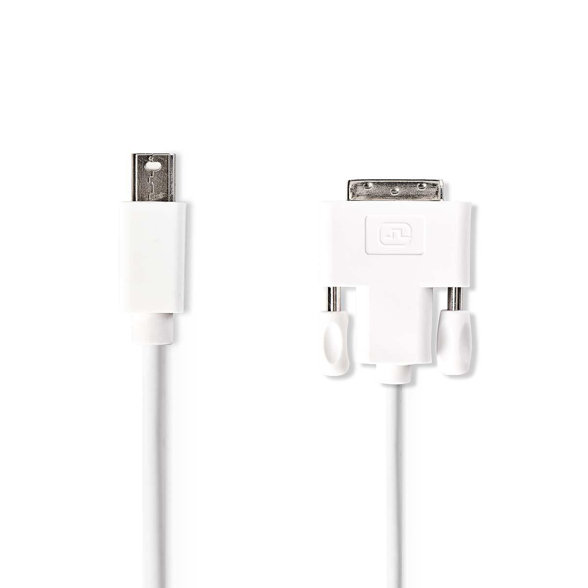 ADDON 8IN MINI-DISPLAYPORT MALE TO DVI-I (29 PIN) FEMALE WHITE ADAPTER CABLE main image 1