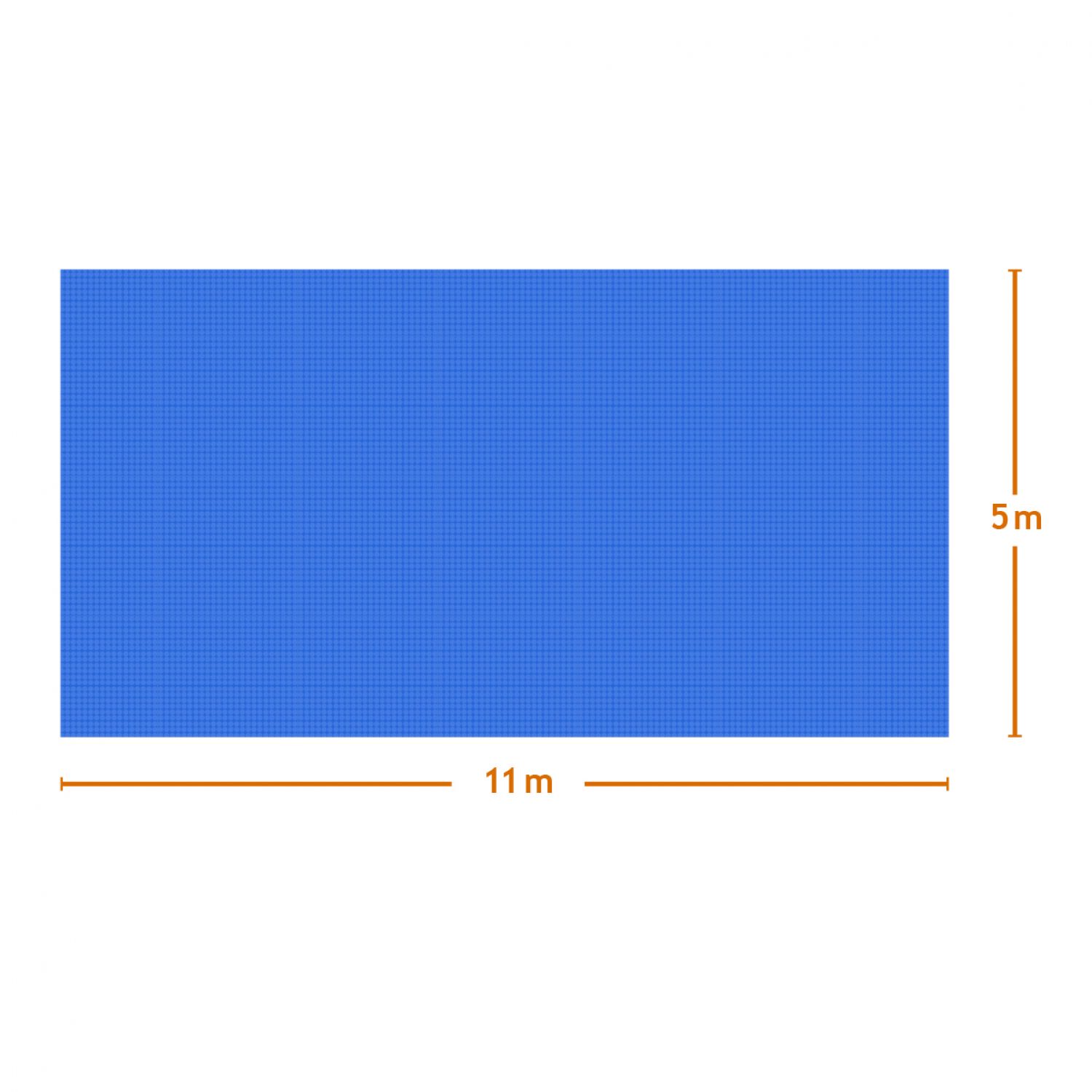 Bâche à bulles 5 m x 11 m pour piscine - 300 microns - Bleu - Linxor - 3