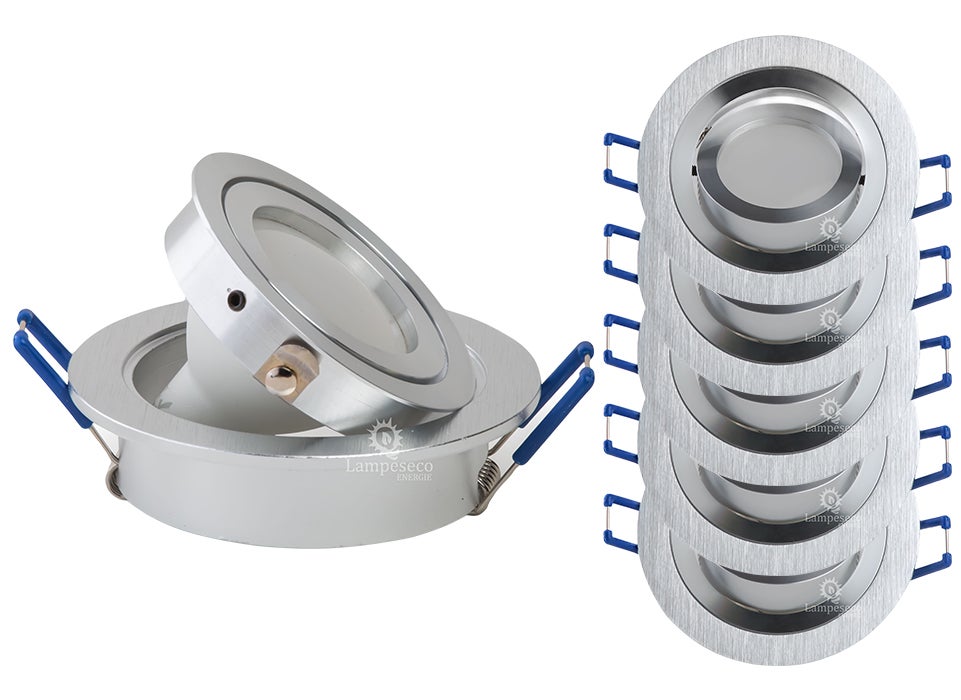 Lot de 5 spot led encastrable orientable 5w eq. 50w, blanc neutre ref.64854000 - 3