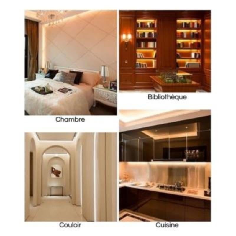 Ruban LED COB 5M 24V IP20 280LED/m - Blanc Chaud 2300K - 3500K - SILAMP - 6