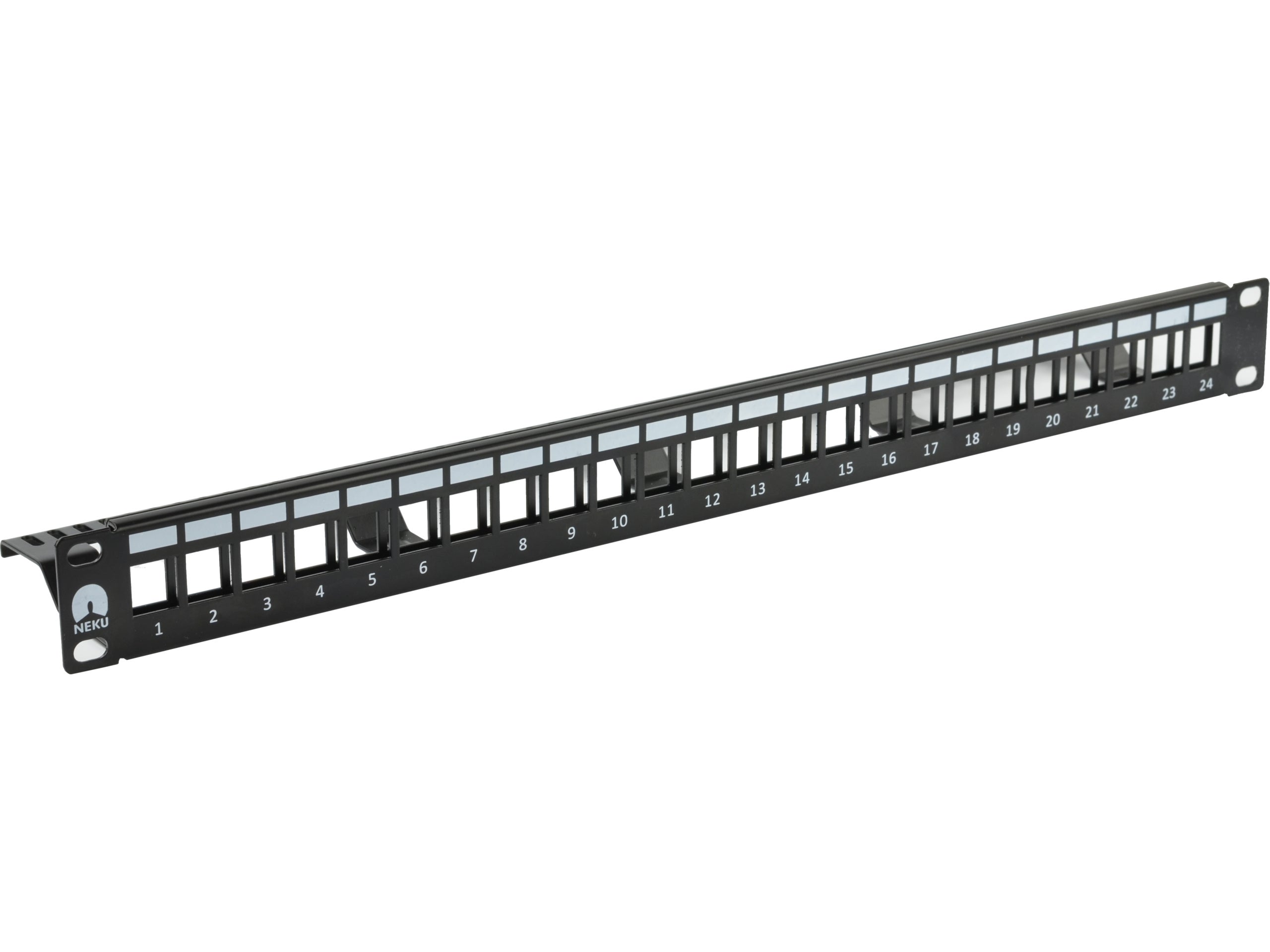 NEKU Patchpanel pusty RACK 19'' 24p UTP keystone