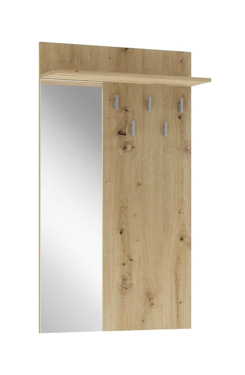 Wieszak ścienny LIMA PR-1 70cm dąb artisan z lustrem