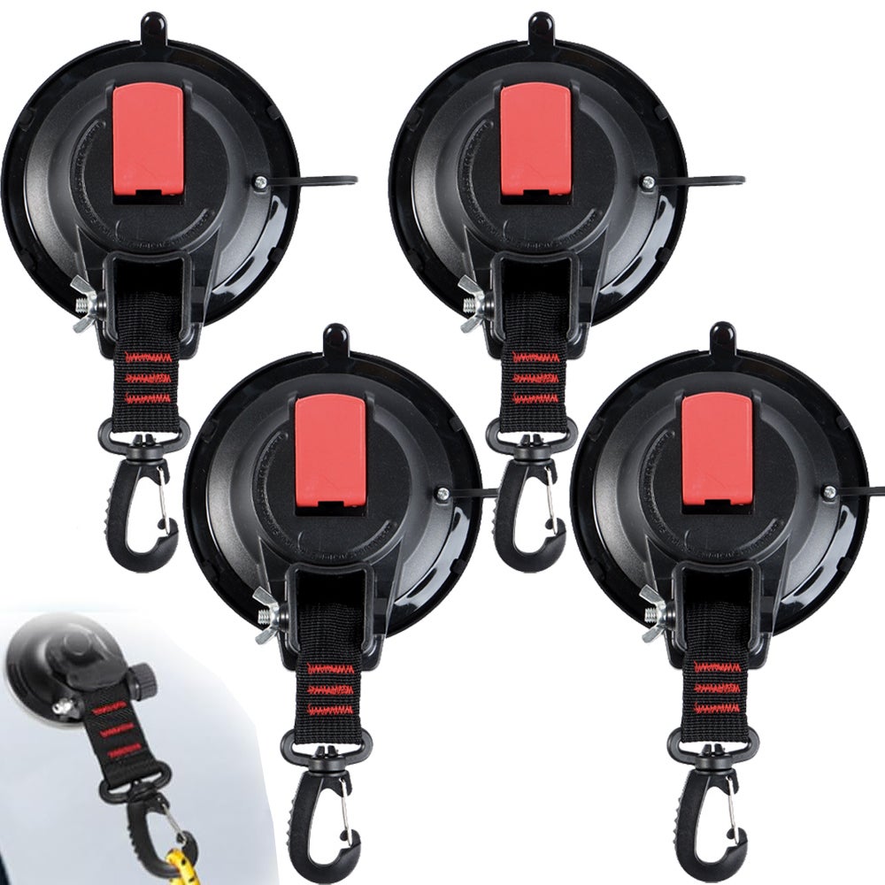 Lot De 4 Crochets à Ventouse Pour Tente Et Camping-car