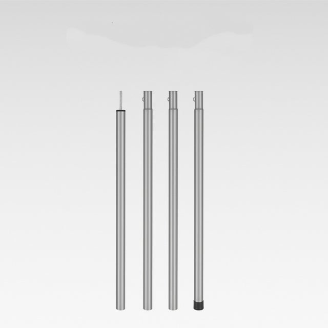 Lot De 4 Piquets Télescopiques En Acier Pour Bâche & Tente - Réglables, Robustes - Idéal Camping & Jardin