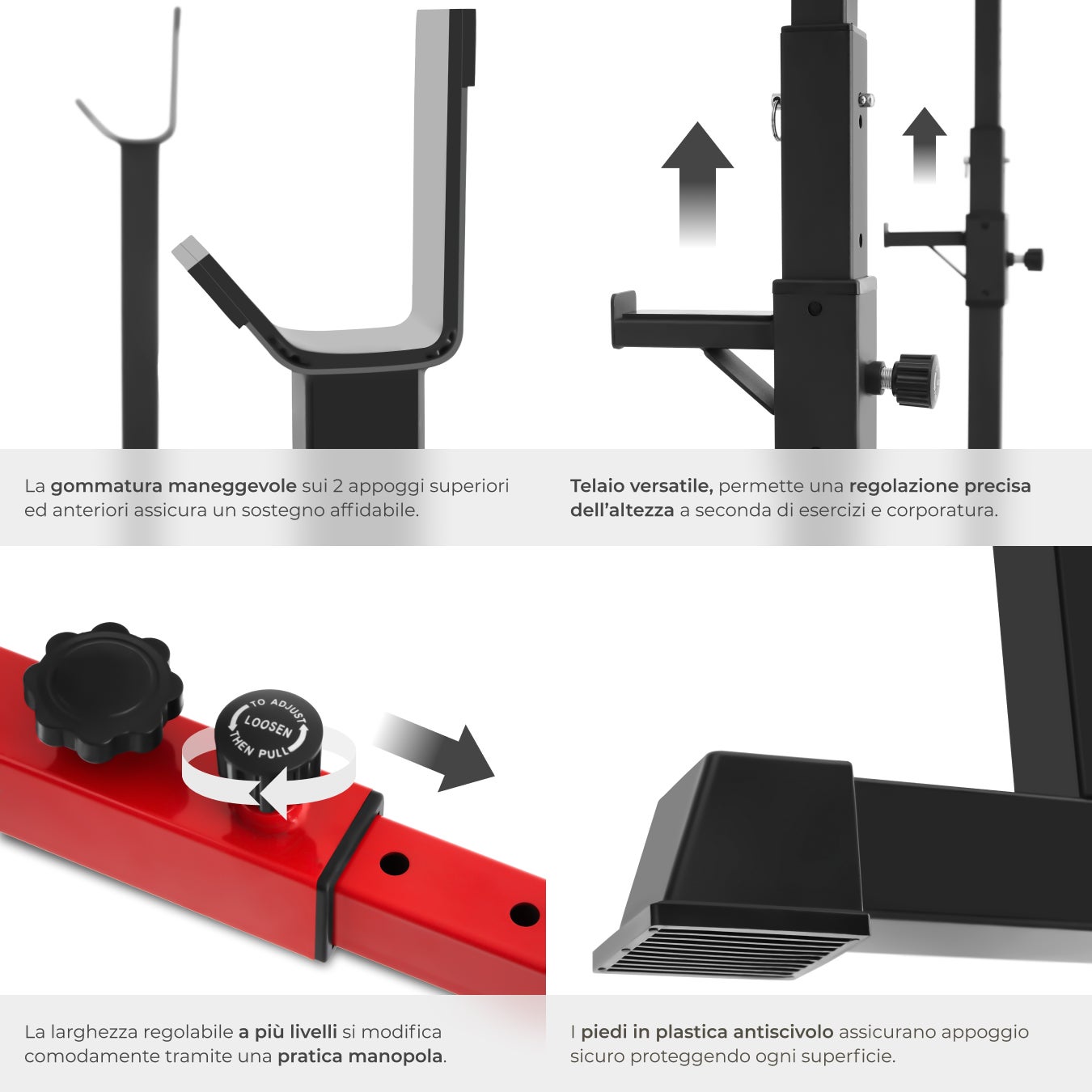 Rack para agachamentos APOLLO com suporte para pesos - 5