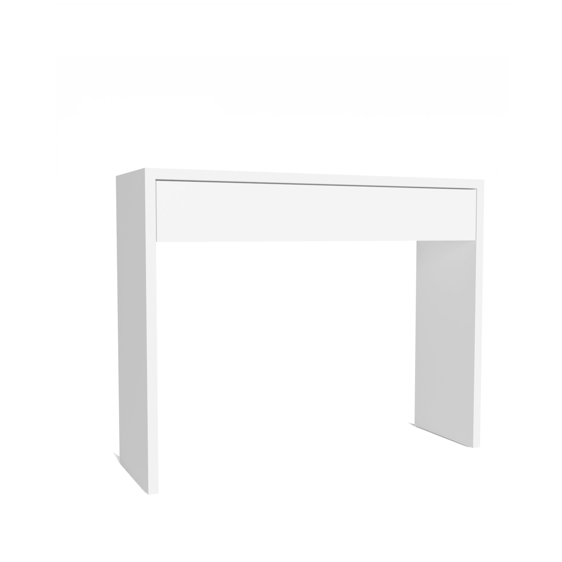 Buyqualia  Recibidor Entrada Con Consola De Un Cajón (Blanco) Blanco , Leroy Merlin