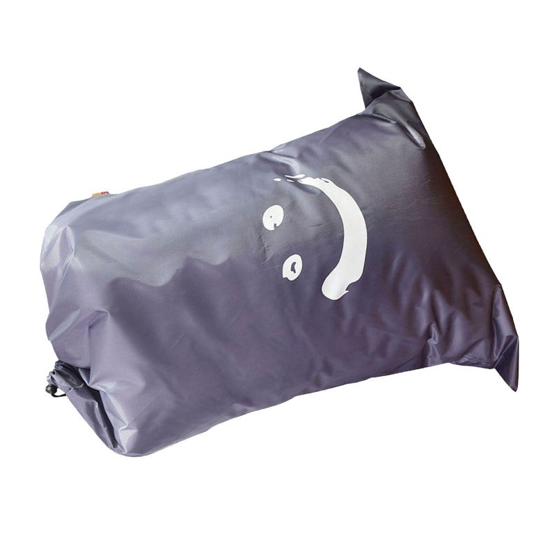 Bolsa cilíndrica de nailon para ropa sucia, gris oscuro, estampado de ...