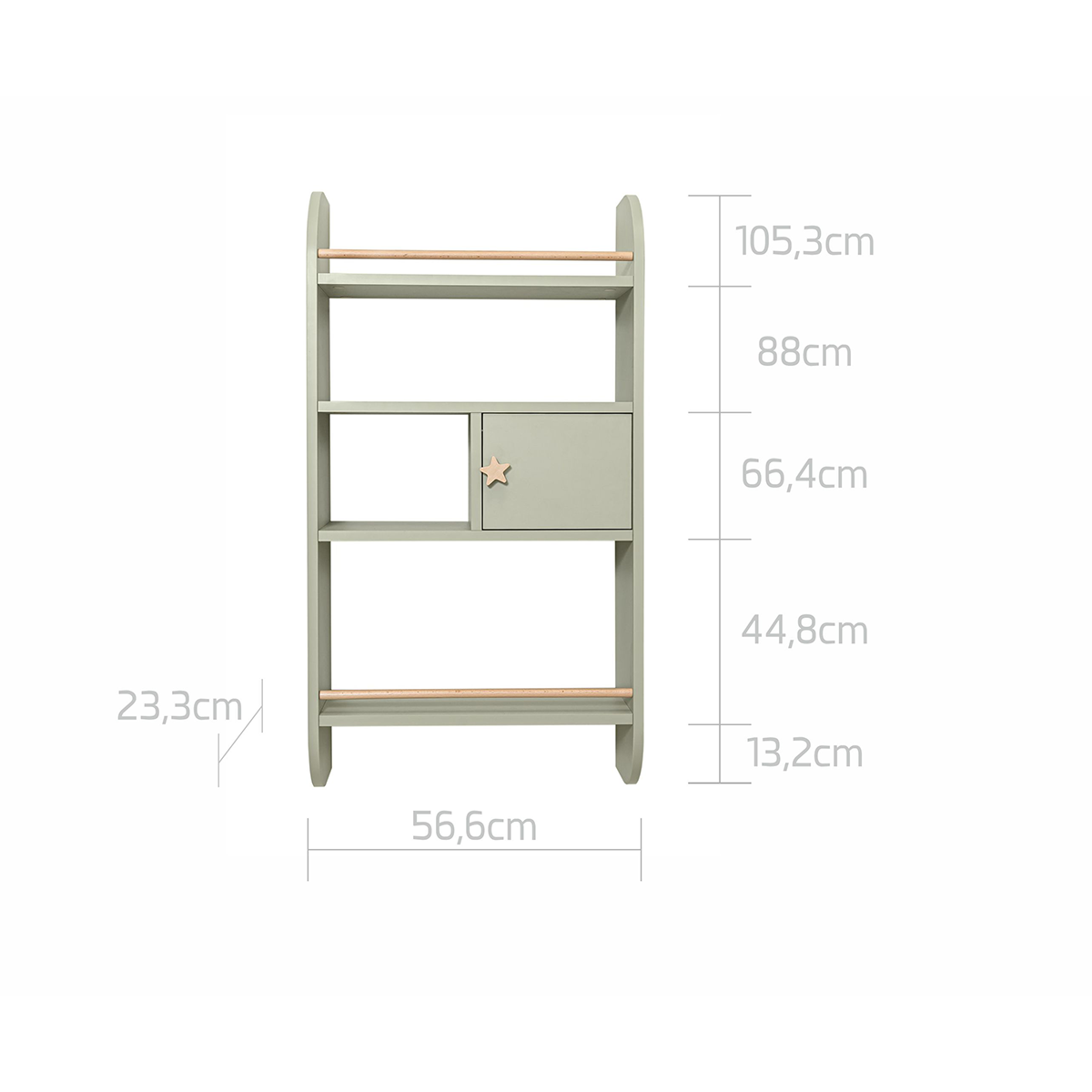 Étagère murale Rainbow - Vert - 4