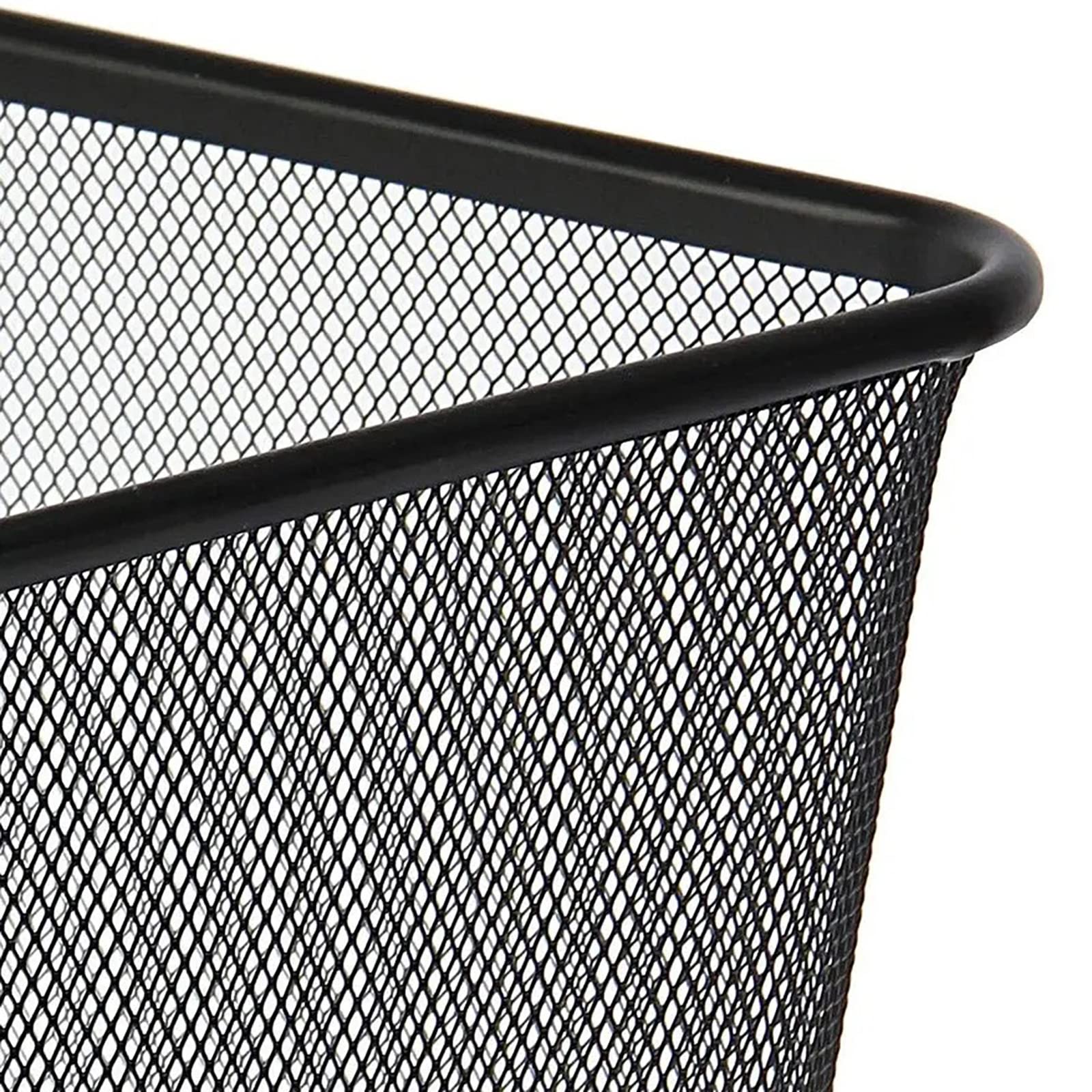 Cestino In Rete Metallica Detectalia 10 Litri - Nero, Per Ufficio, Casa O Riciclo, &Oslash;23.5x27cm