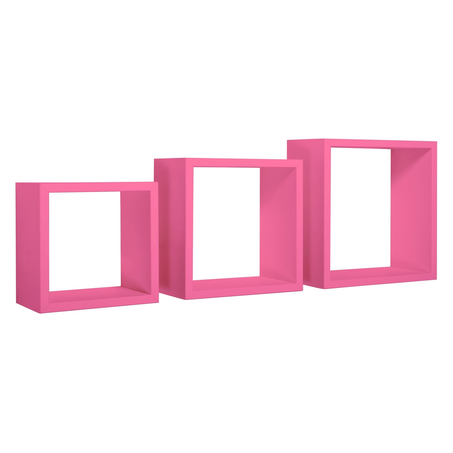 Étagères cubiques murales Lot de 3 cubes modulaires Fuchsia mod. InCubo - 5