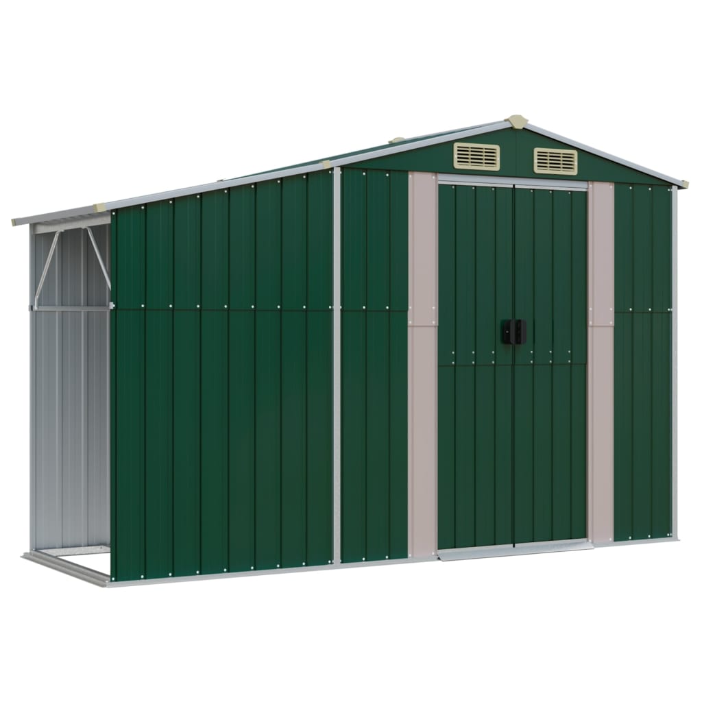 Maison Exclusive - Abri de jardin vert 277x93x179 cm acier galvanisé - 2
