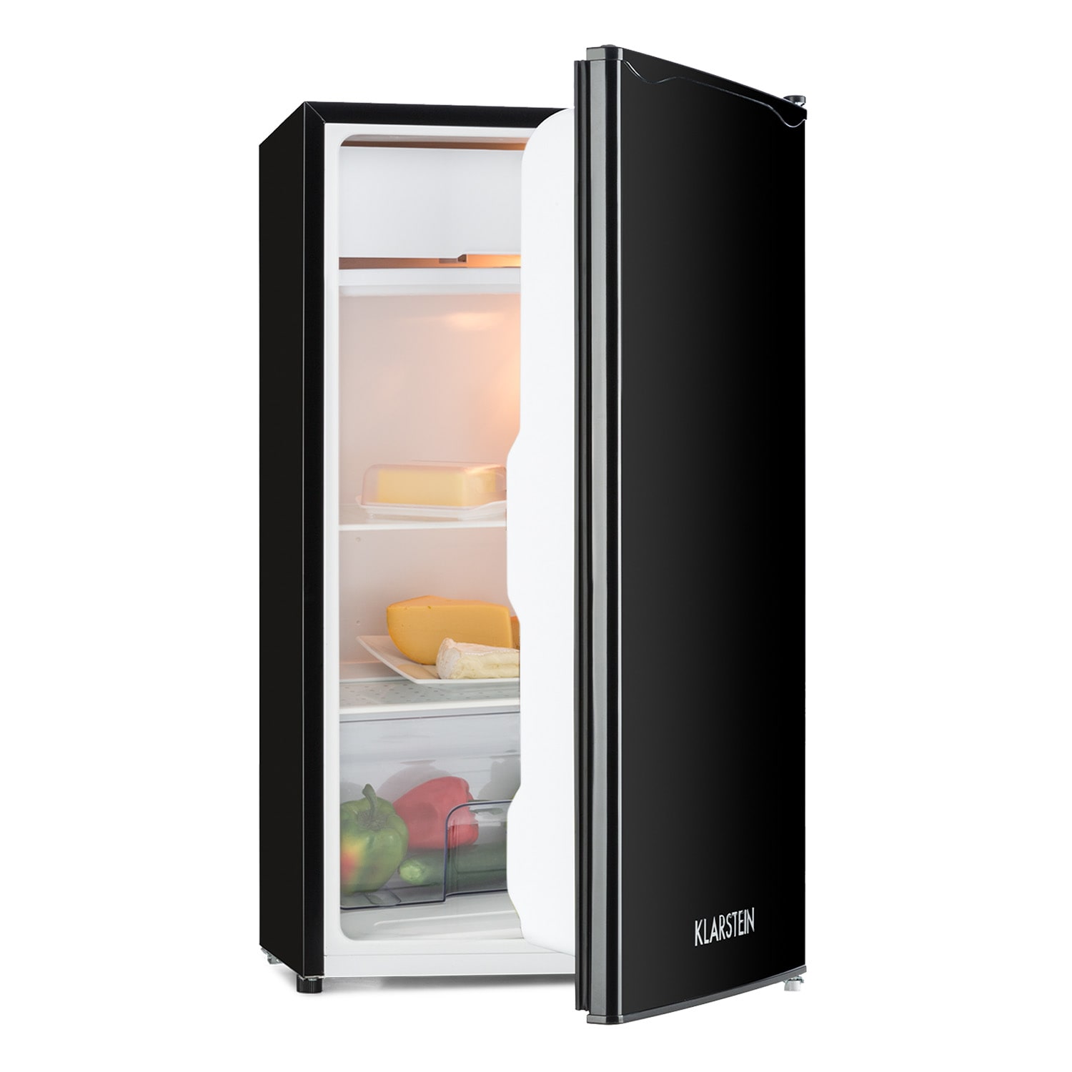 Klarstein Frigorífico Alleinversorger 91 Litros, 2 Niveles Termostato De 5 Niveles Para Compartimento De Hielo Negro , Leroy Merlin