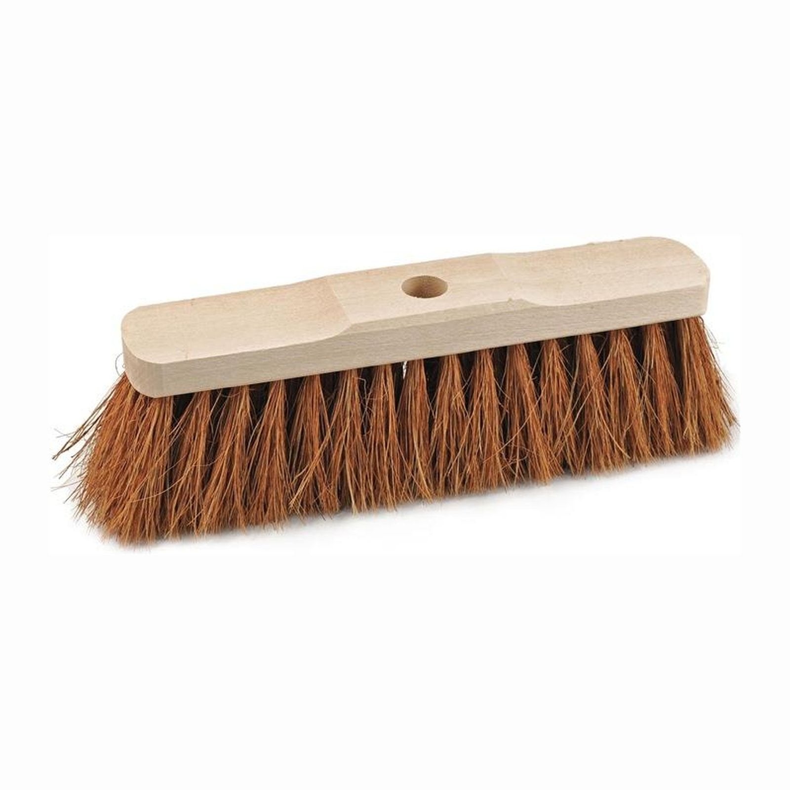 Balais coco longueur 500 avec trou d'emmanchement monture bois - 2